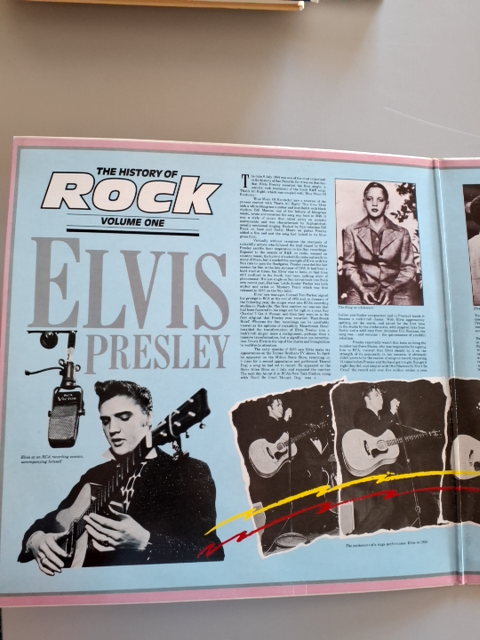 LP Elvis Presley The history of rock volumen one